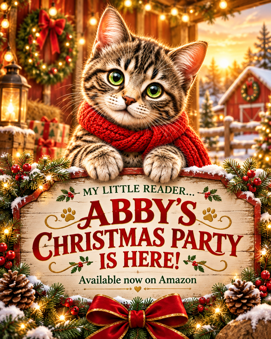 Abby’s Christmas Party launch-week campaign post