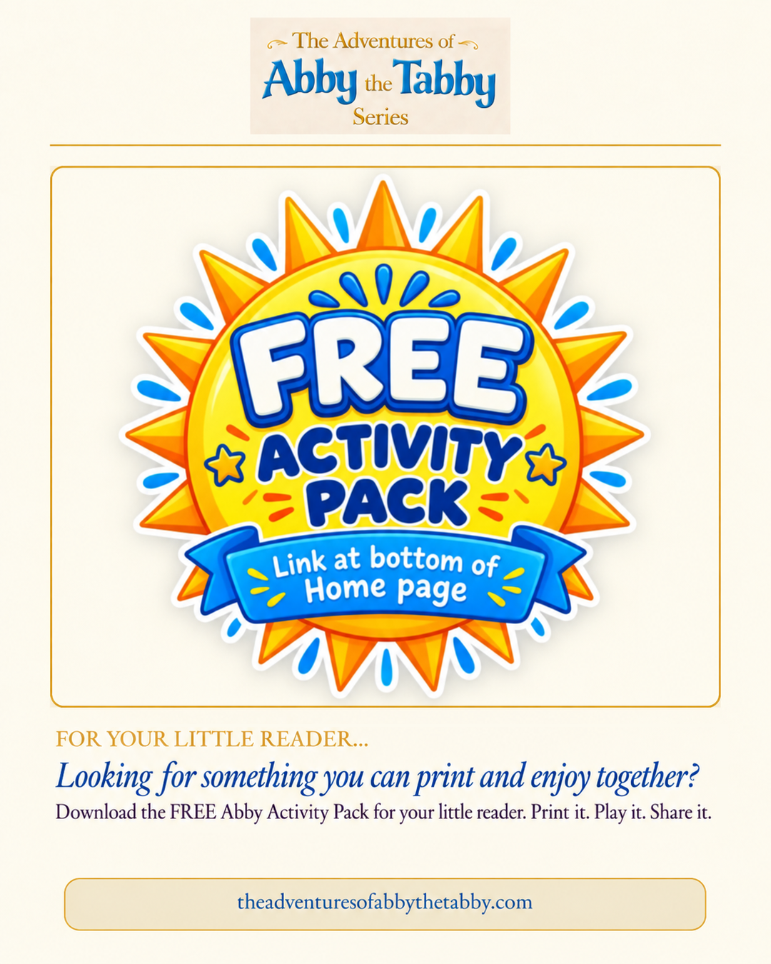 For Your Little Reader campaign post